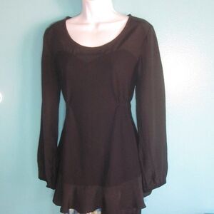 Cannisse Paris Womens Black Top Size 2 (US 6 / 8)